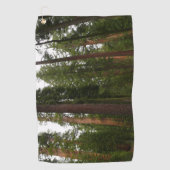 ヨセミテ国立公園のマリポサグローブ ゴルフタオル (正面)