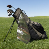 ヨセミテ国立公園のマリポサグローブ ゴルフタオル (グリーン)