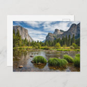ヨセミテ国立公園のヴァレー・ビュー ポストカード (正面/裏面)