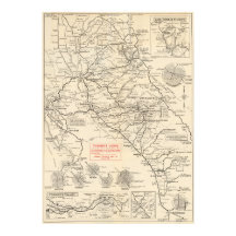 ヨセミテ国立公園のヴィンテージ地図 1922年