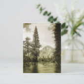 ヨセミテ国立公園のヴィンテージ画像 ポストカード (スタンド正面)