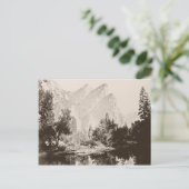 ヨセミテ国立公園のヴィンテージ画像 ポストカード (スタンド正面)