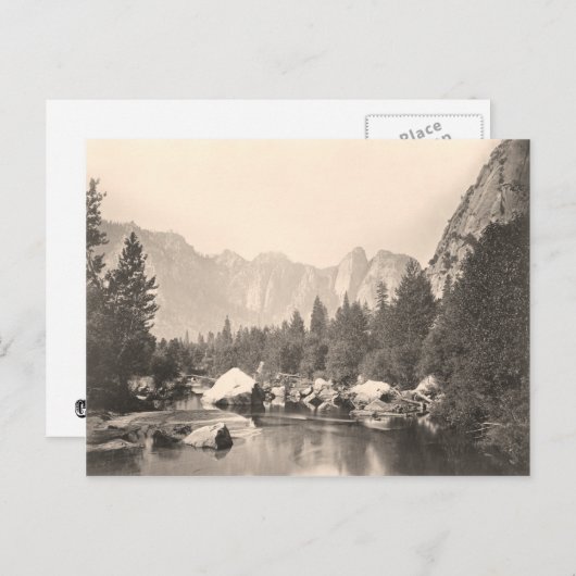 ヨセミテ国立公園のヴィンテージ画像 ポストカード (正面/裏面)