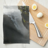 ヨセミテ国立公園のヴェルナル滝I キッチンタオル (四つ折り)