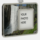 ヨセミテ国立公園のヴェルナル滝I シルバープレートフレームオーナメント (右)