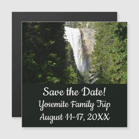 ヨセミテ国立公園のヴェルナル滝II (正面/裏面)