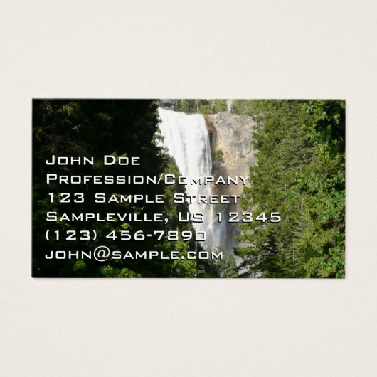 ヨセミテ国立公園のヴェルナル滝II (正面)