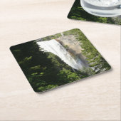 ヨセミテ国立公園のヴェルナル滝II スクエアペーパーコースター (アングル)