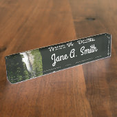 ヨセミテ国立公園のヴェルナル滝II デスクネームプレート (側面)