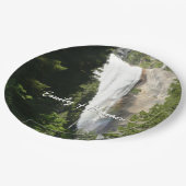 ヨセミテ国立公園のヴェルナル滝II ペーパープレート (アングル)