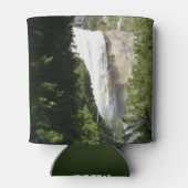 ヨセミテ国立公園のヴェルナル滝II 缶クーラー (裏面)