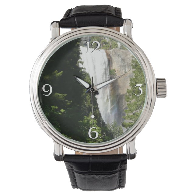 ヨセミテ国立公園のヴェルナル滝II 腕時計 (正面)