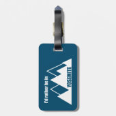 ヨセミテ国立公園の山にいるほうがいい ラゲッジタグ (裏面縦)