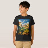 ヨセミテ国立公園の旅アート Tシャツ (正面フル)