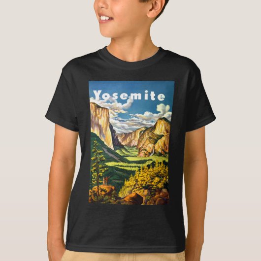 ヨセミテ国立公園の旅アート Tシャツ (正面)