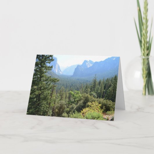 ヨセミテ国立公園の景観写真。 カード (正面)