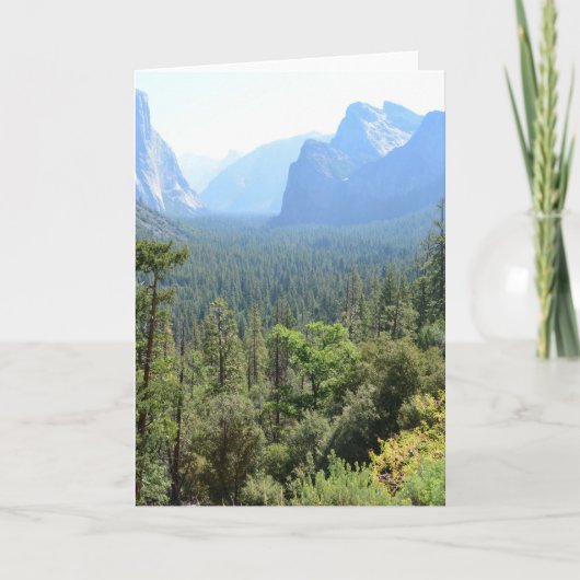 ヨセミテ国立公園の景観写真。 カード (正面)