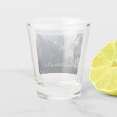 ヨセミテ国立公園の氷河からの眺め ショットグラス (裏面)