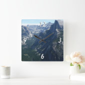 ヨセミテ国立公園の氷河からの眺め スクエア壁時計 (ホーム)