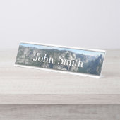 ヨセミテ国立公園の氷河からの眺め デスクネームプレート (正面)