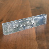 ヨセミテ国立公園の氷河からの眺め デスクネームプレート (側面)