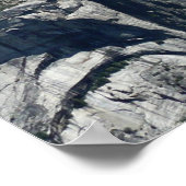 ヨセミテ国立公園の氷河からの眺め ポスター (角)