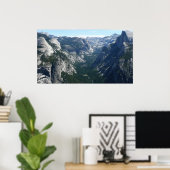 ヨセミテ国立公園の氷河からの眺め ポスター (ホームオフィス)