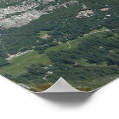 ヨセミテ国立公園の氷河からの眺め ポスター (角)