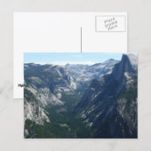 ヨセミテ国立公園の氷河からの眺め ポストカード (正面/裏面)