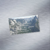 ヨセミテ国立公園の氷河からの眺め マグネット名刺 (インサイチュ)