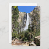 ヨセミテ国立公園の滝2024ダイカット 招待状 (正面/裏面)
