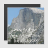 ヨセミテ国立公園の片側からハーフドーム (正面/裏面)