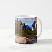 ヨセミテ国立公園は有名な国立公園である コーヒーマグカップ (正面右)