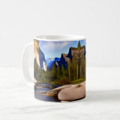 ヨセミテ国立公園は有名な国立公園である コーヒーマグカップ (正面左)