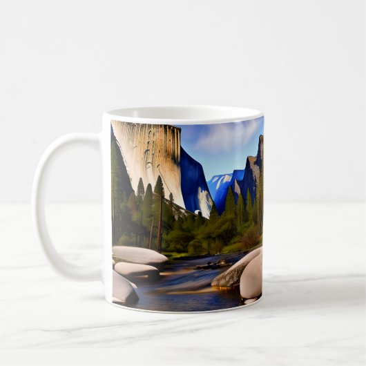 ヨセミテ国立公園は有名な国立公園である コーヒーマグカップ (左)