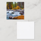 ヨセミテ国立公園は有名な国立公園である スクエア名刺 (正面/裏面)
