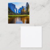 ヨセミテ国立公園は有名な国立公園である スクエア名刺 (正面/裏面)