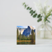 ヨセミテ国立公園は有名な国立公園である スクエア名刺 (スタンド正面)