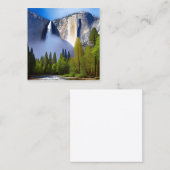 ヨセミテ国立公園は有名な国立公園である スクエア名刺 (正面/裏面)