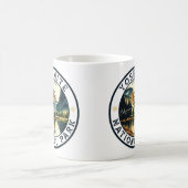 ヨセミテ国立公園ウォーターカラーハーフドームサンセット コーヒーマグカップ (中央)