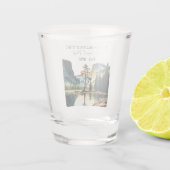 ヨセミテ国立公園ウォーターカラーハーフドームサンセット ショットグラス (裏面)