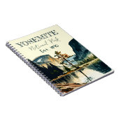 ヨセミテ国立公園ウォーターカラーハーフドームサンセット ノートブック (右側)