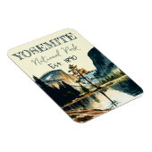 ヨセミテ国立公園ウォーターカラーハーフドームサンセット マグネット (右側)