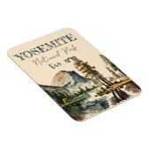 ヨセミテ国立公園ウォーターカラーハーフドームサンセット マグネット (右側)