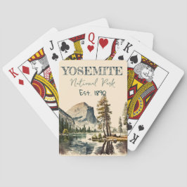 ヨセミテ国立公園ウォーターカラーハーフドーム トランプ