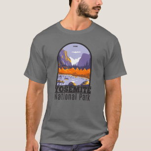 ヨセミテ国立公園エルキャピタンインオータム Tシャツ