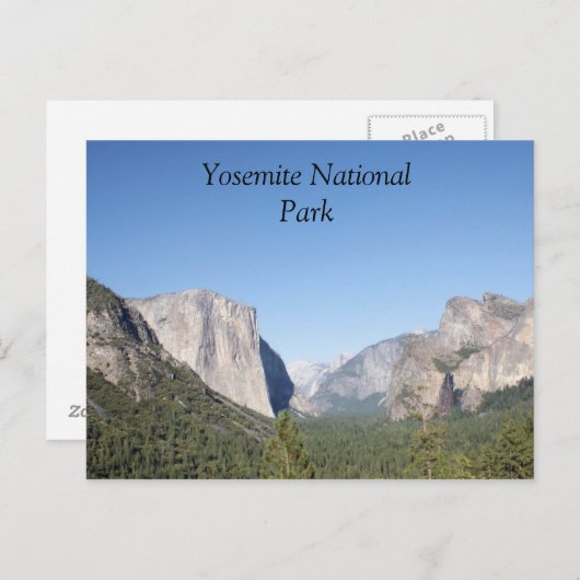 ヨセミテ国立公園エルキャピタン写真はがき ポストカード (正面/裏面)