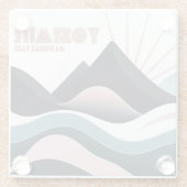 ヨセミテ国立公園カラーヒルズ ガラスコースター (裏面)