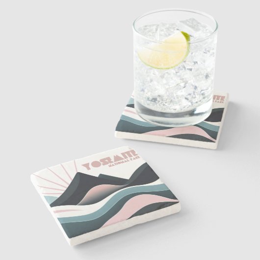 ヨセミテ国立公園カラーヒルズ ストーンコースター (横)