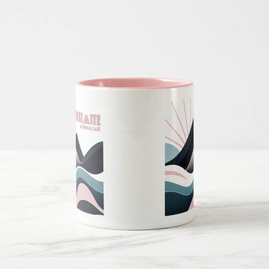 ヨセミテ国立公園カラーヒルズ ツートーンマグカップ (中央)